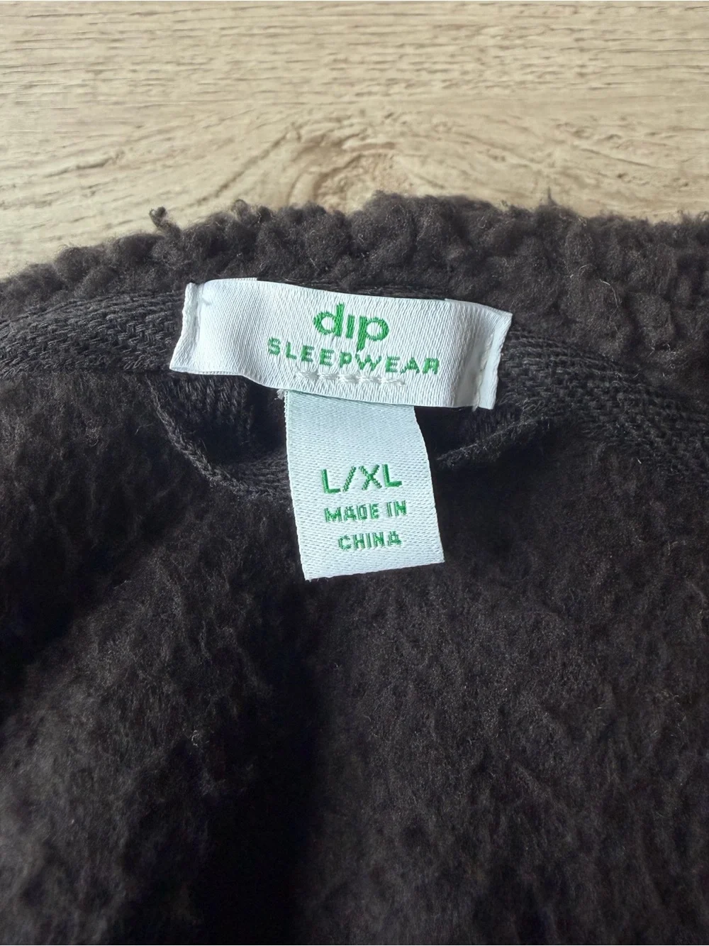 Black Plush Fleece Robe L/XL Belted Shawl Collar Cozy Sleepwear NWT